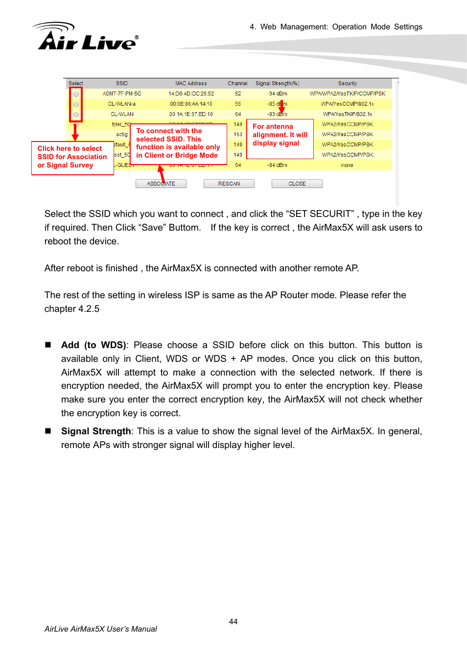 AirLive AirMax5X User Manual | Page 50 / 91