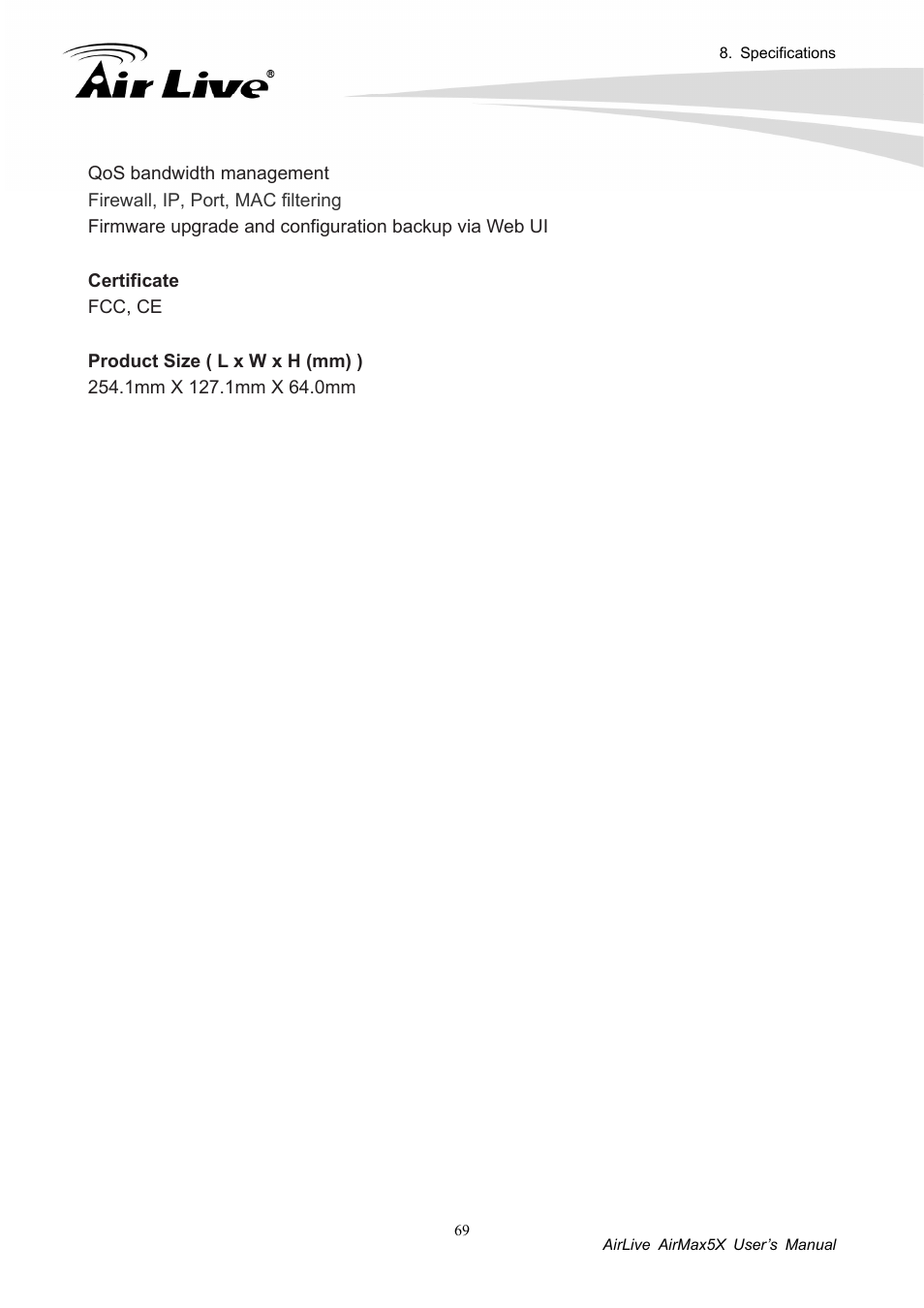 AirLive AirMax5X User Manual | Page 75 / 91