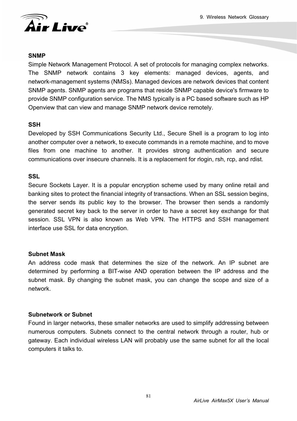 AirLive AirMax5X User Manual | Page 87 / 91