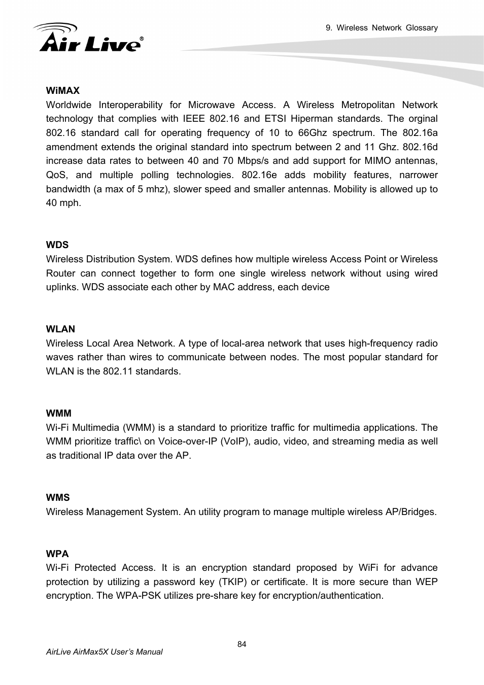 AirLive AirMax5X User Manual | Page 90 / 91