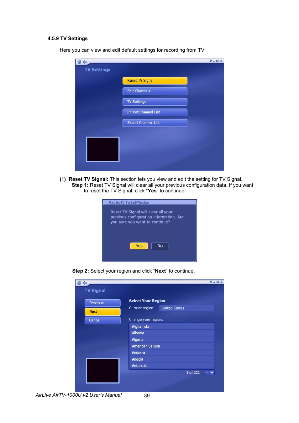 AirLive AirTV-1000U v2 User Manual | Page 42 / 61