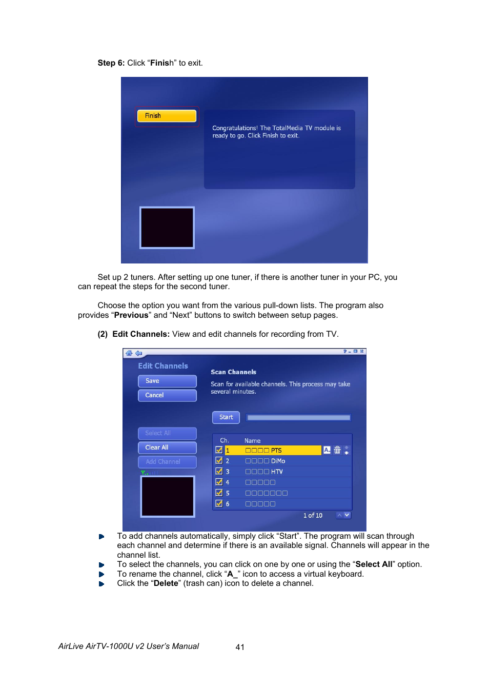 AirLive AirTV-1000U v2 User Manual | Page 44 / 61