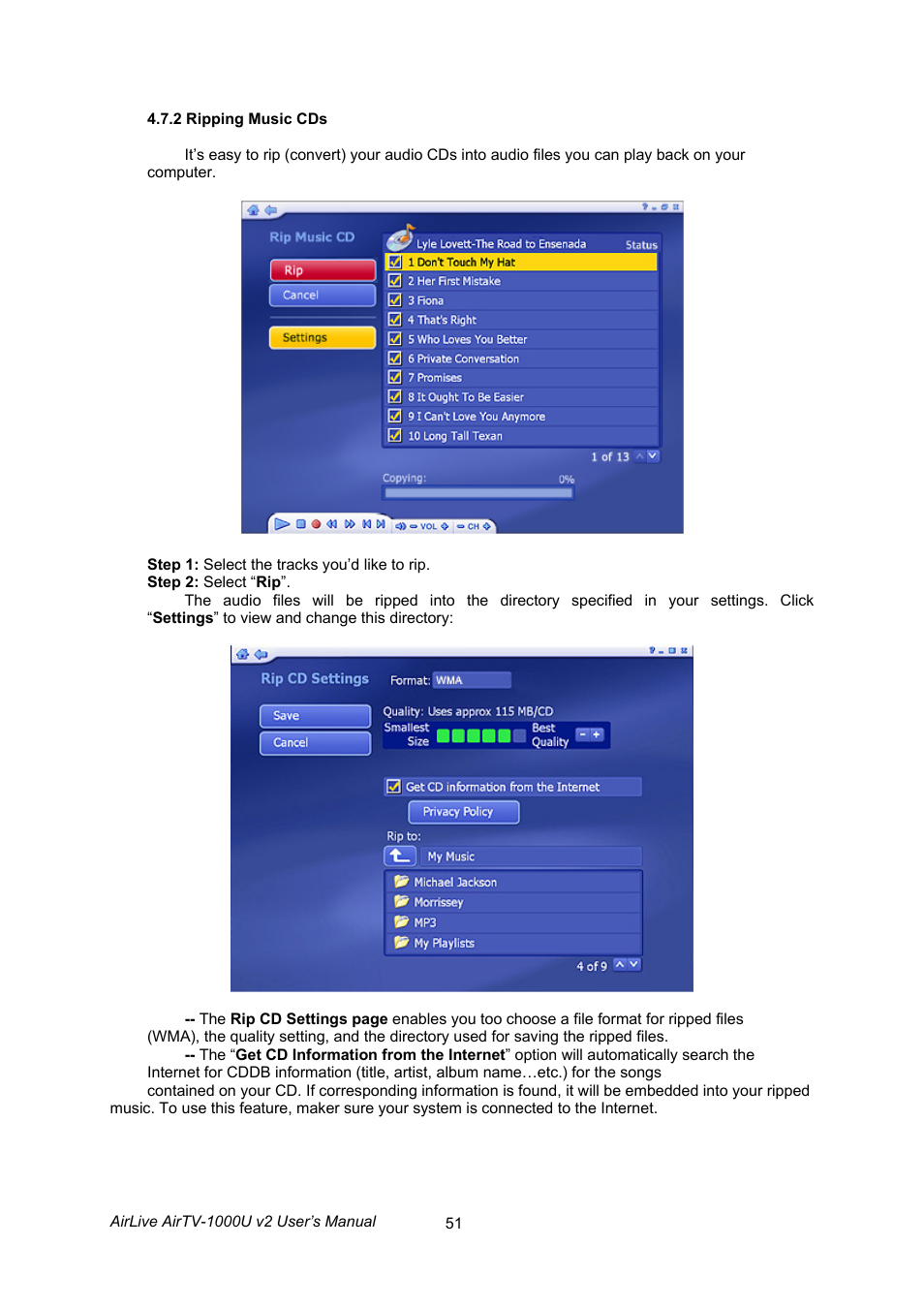 AirLive AirTV-1000U v2 User Manual | Page 54 / 61