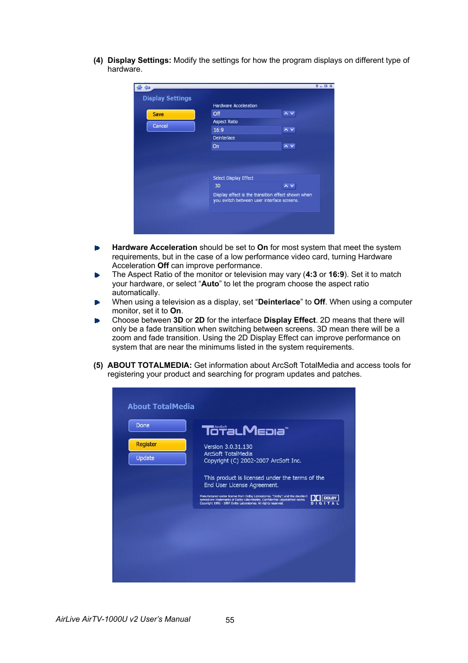 AirLive AirTV-1000U v2 User Manual | Page 58 / 61