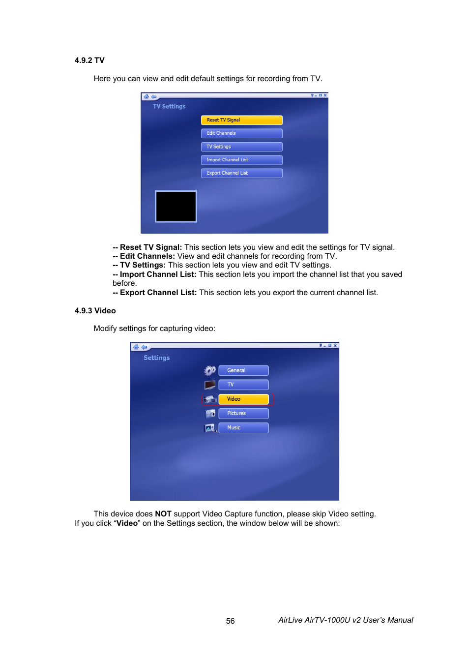 AirLive AirTV-1000U v2 User Manual | Page 59 / 61