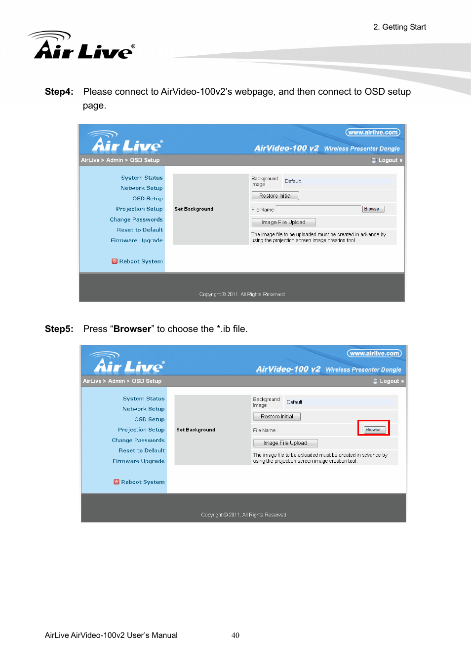 AirLive AirVideo-100v2 User Manual | Page 45 / 63