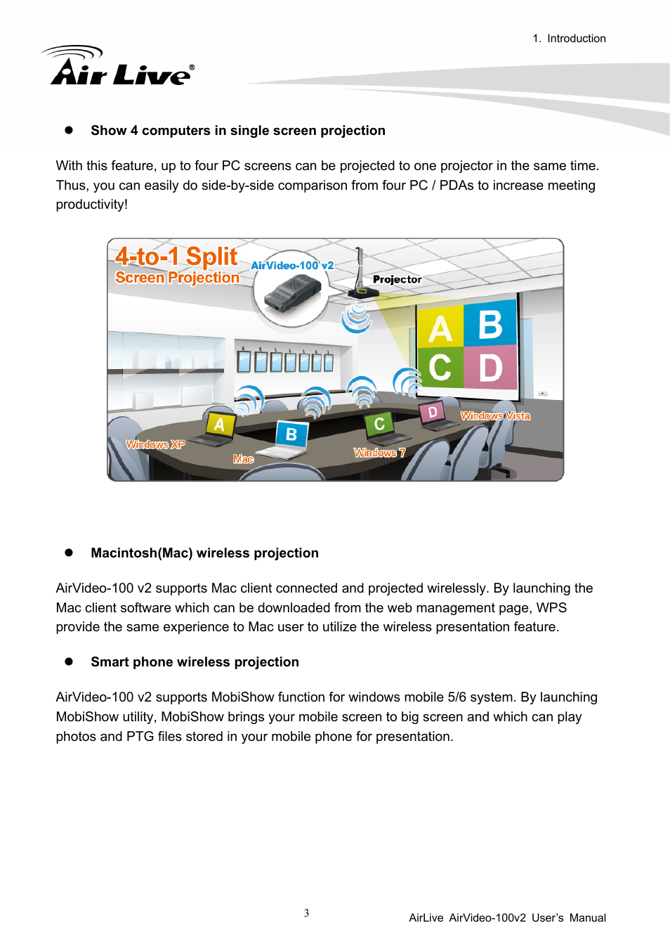 AirLive AirVideo-100v2 User Manual | Page 8 / 63