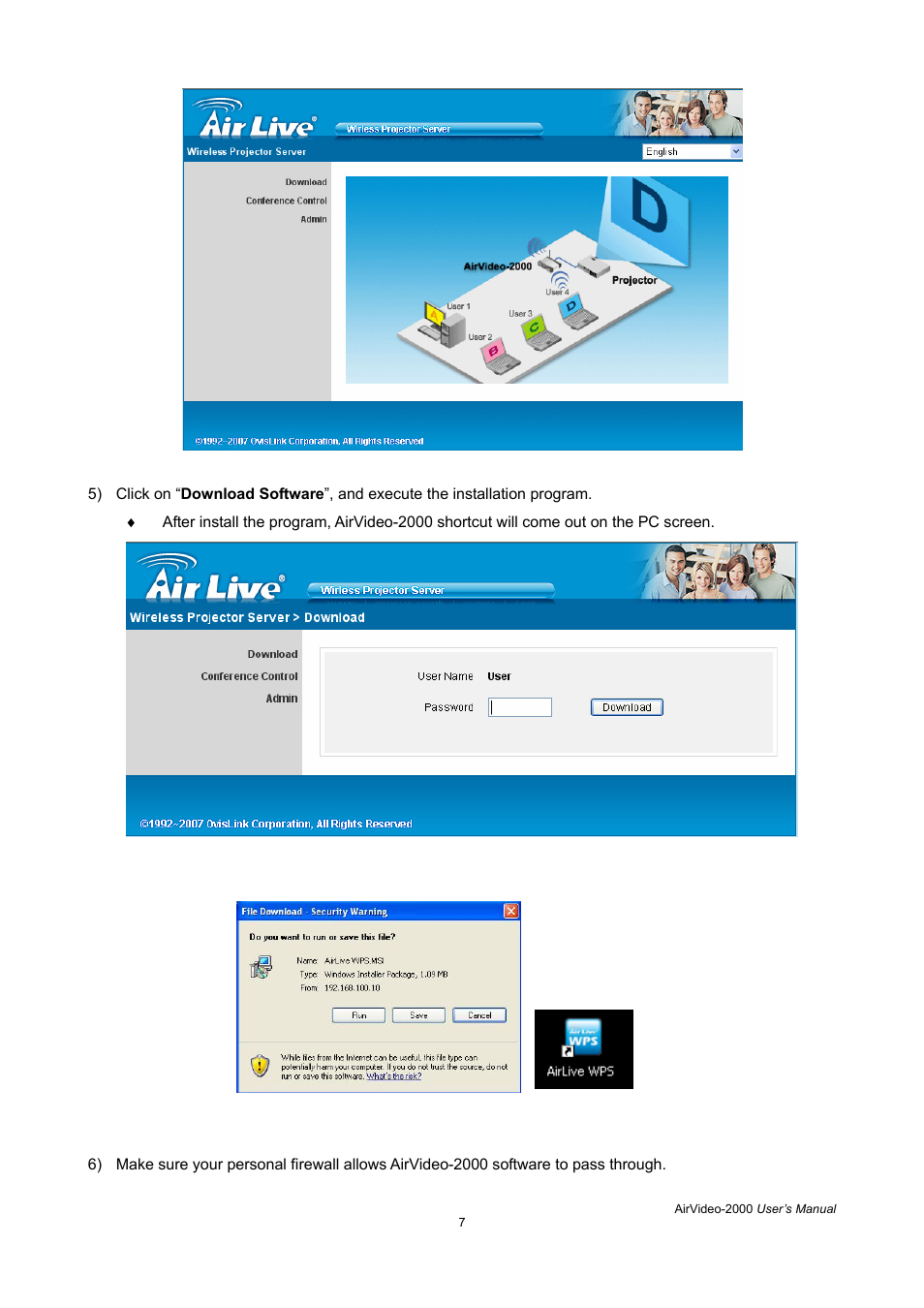 AirLive AirVideo-2000 User Manual | Page 10 / 31