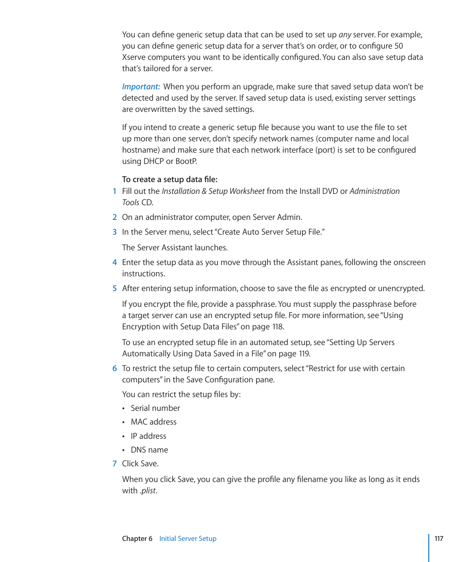 Apple Mac OS X Server (Version 10.6 Snow Leopard) User Manual | Page 117 / 197