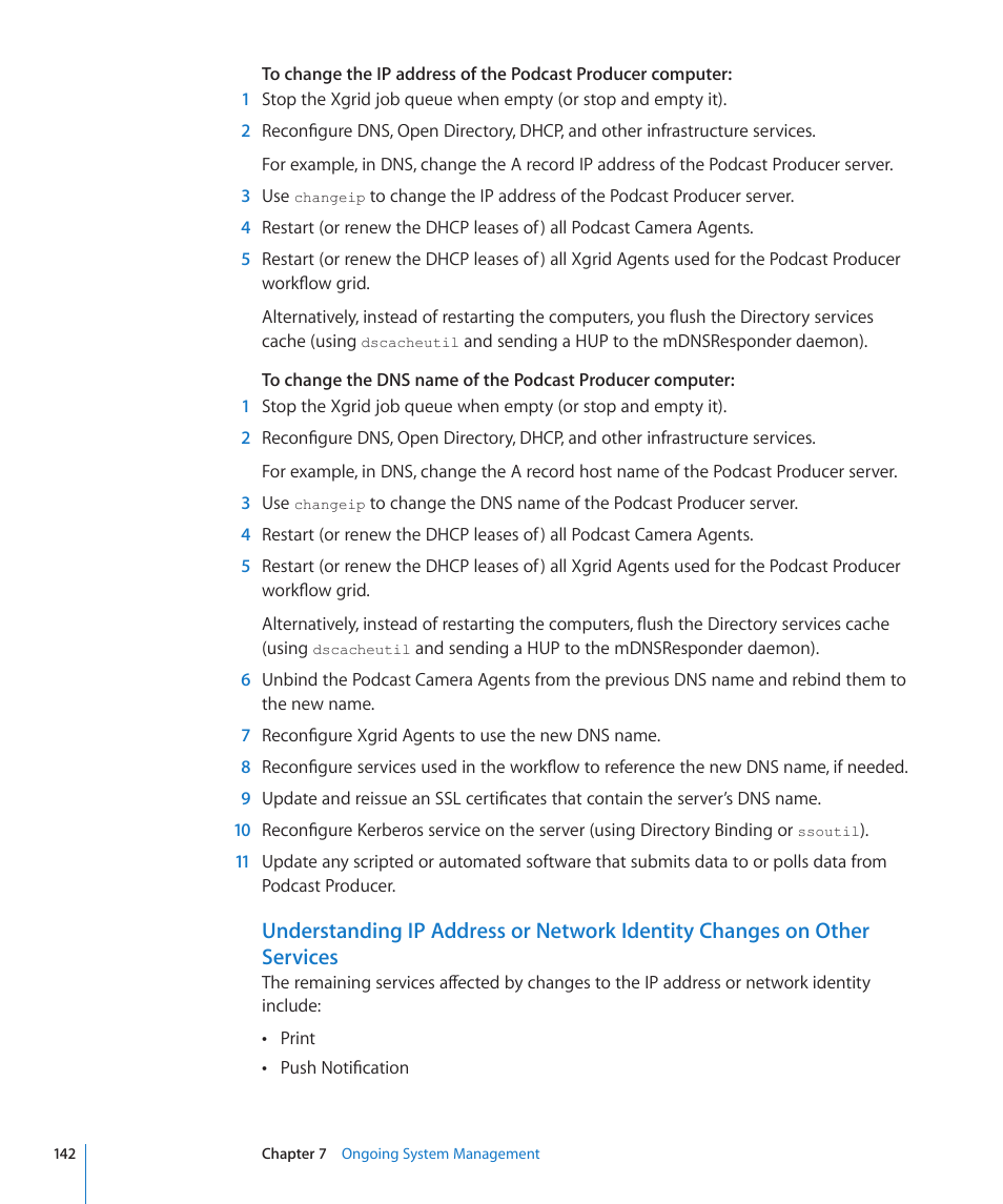 Apple Mac OS X Server (Version 10.6 Snow Leopard) User Manual | Page 142 / 197