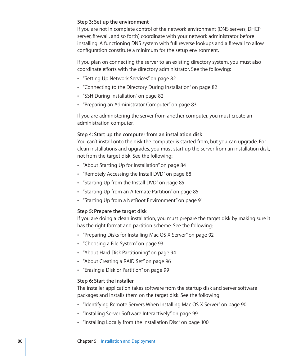 Apple Mac OS X Server (Version 10.6 Snow Leopard) User Manual | Page 80 / 197