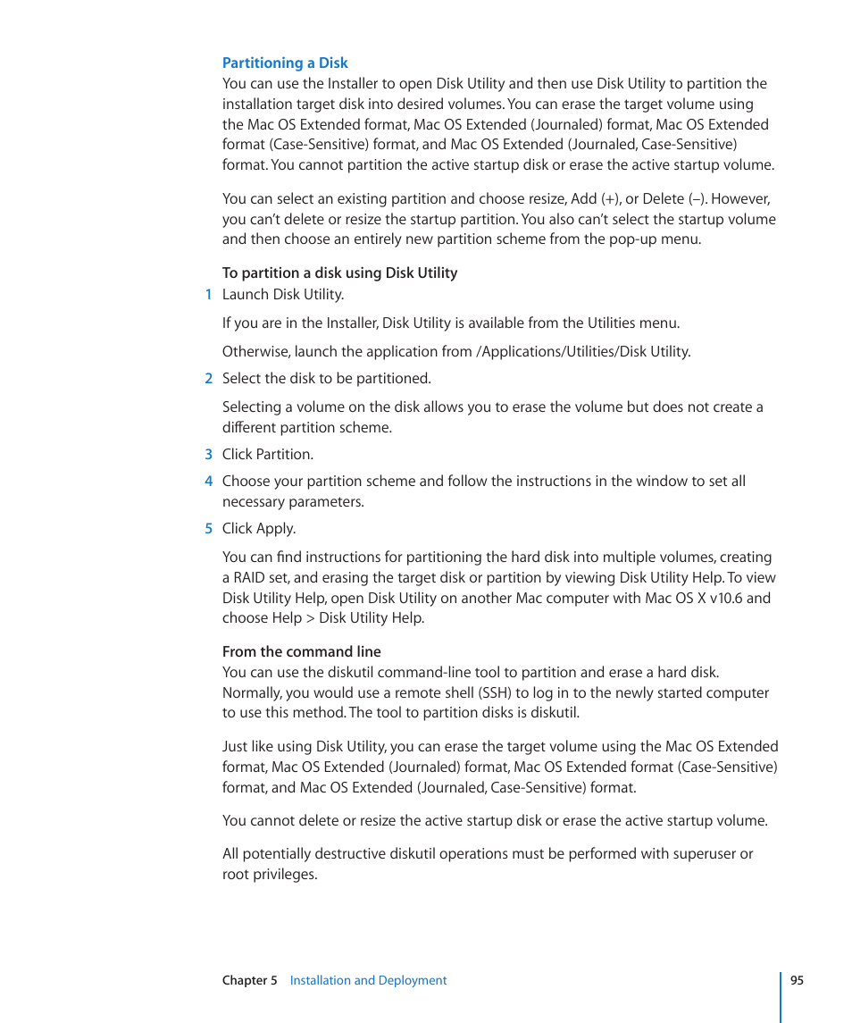 Apple Mac OS X Server (Version 10.6 Snow Leopard) User Manual | Page 95 / 197