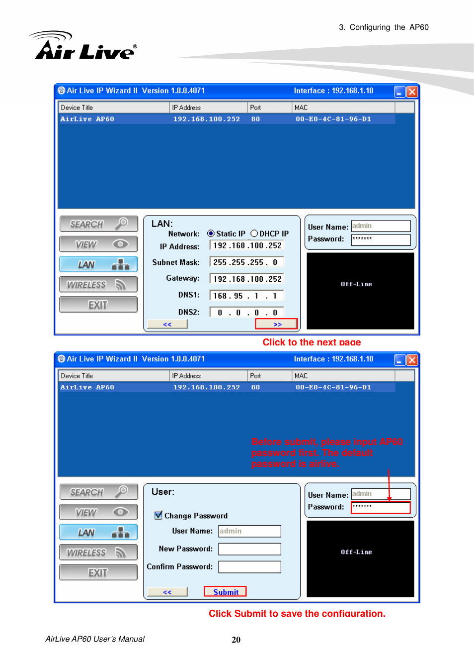 AirLive AP60 User Manual | Page 26 / 101