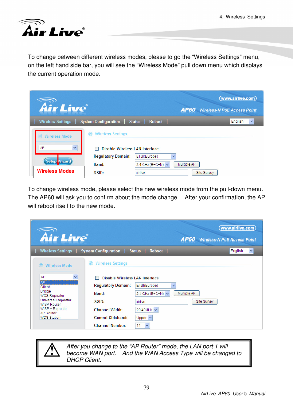 AirLive AP60 User Manual | Page 33 / 101