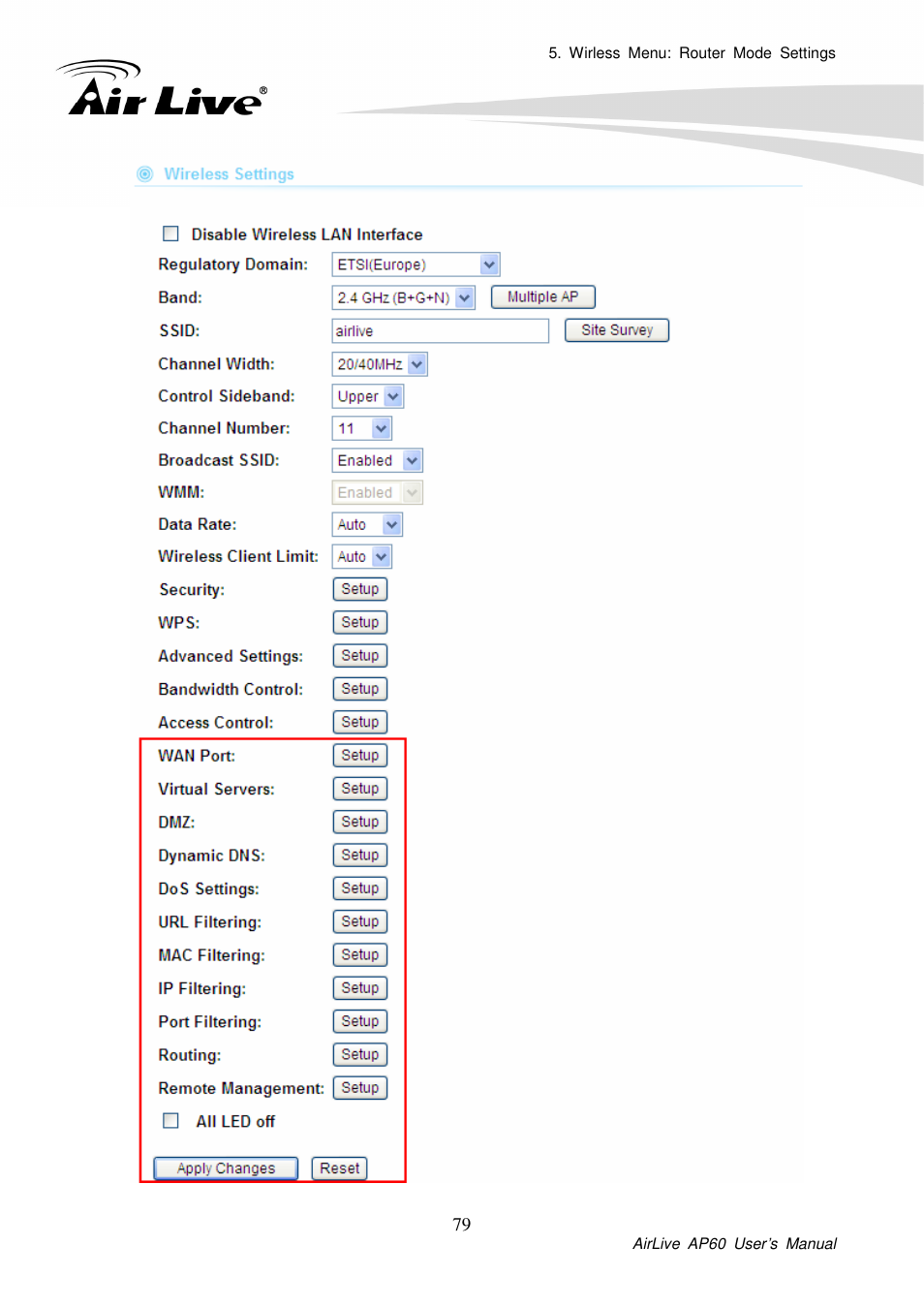 AirLive AP60 User Manual | Page 53 / 101