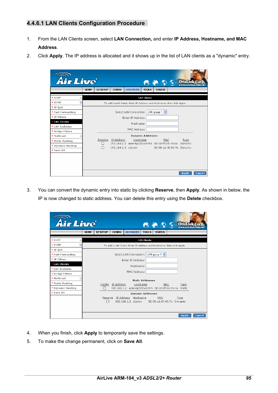 AirLive ARM-104 v3 User Manual | Page 101 / 148