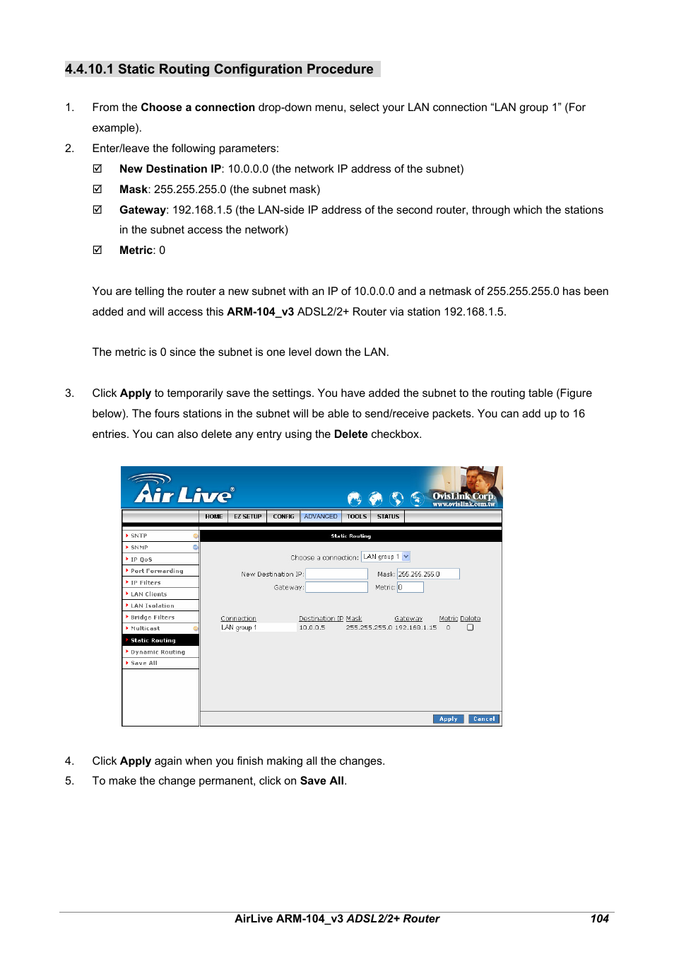 AirLive ARM-104 v3 User Manual | Page 110 / 148