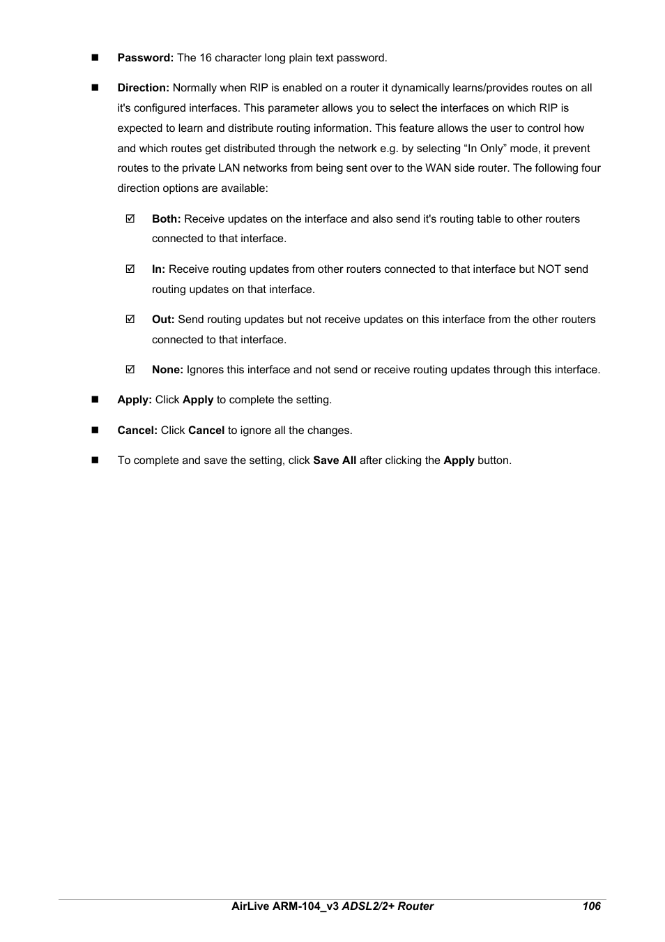 AirLive ARM-104 v3 User Manual | Page 112 / 148