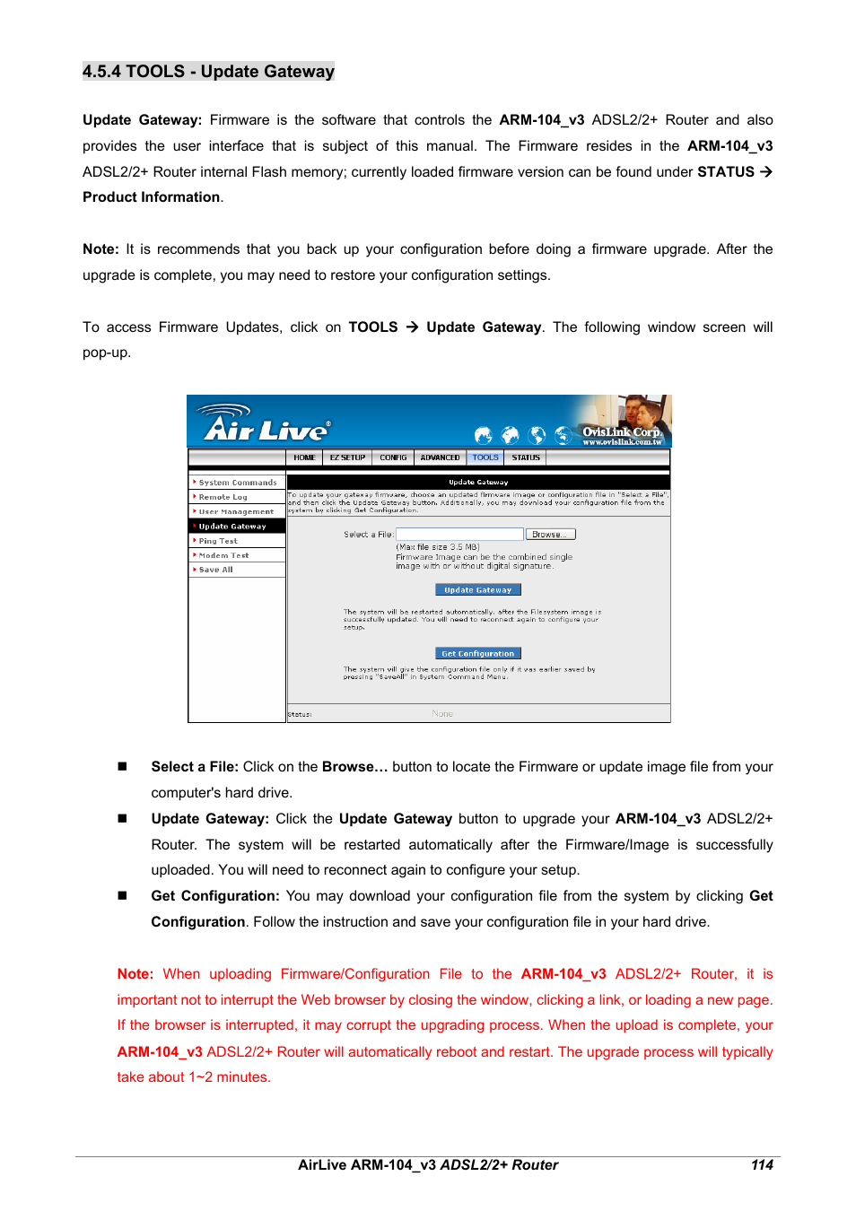 AirLive ARM-104 v3 User Manual | Page 120 / 148