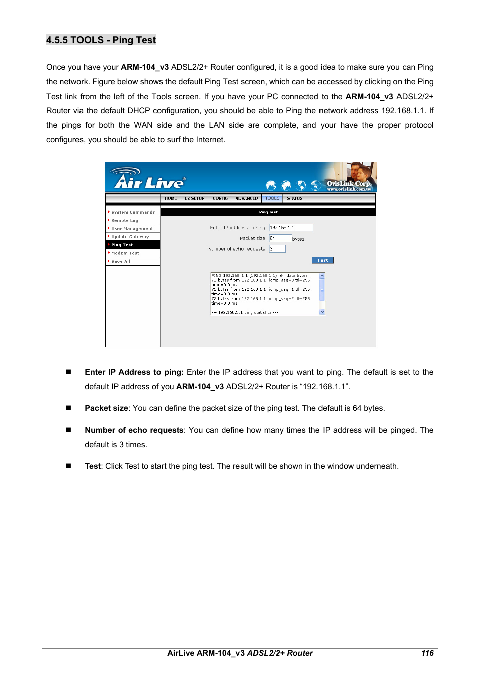 AirLive ARM-104 v3 User Manual | Page 122 / 148