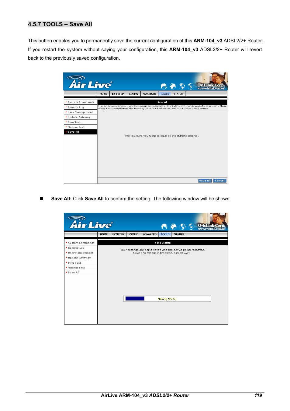 AirLive ARM-104 v3 User Manual | Page 125 / 148