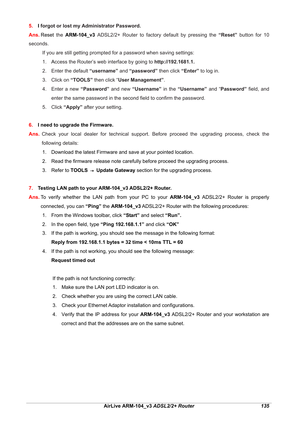 AirLive ARM-104 v3 User Manual | Page 141 / 148