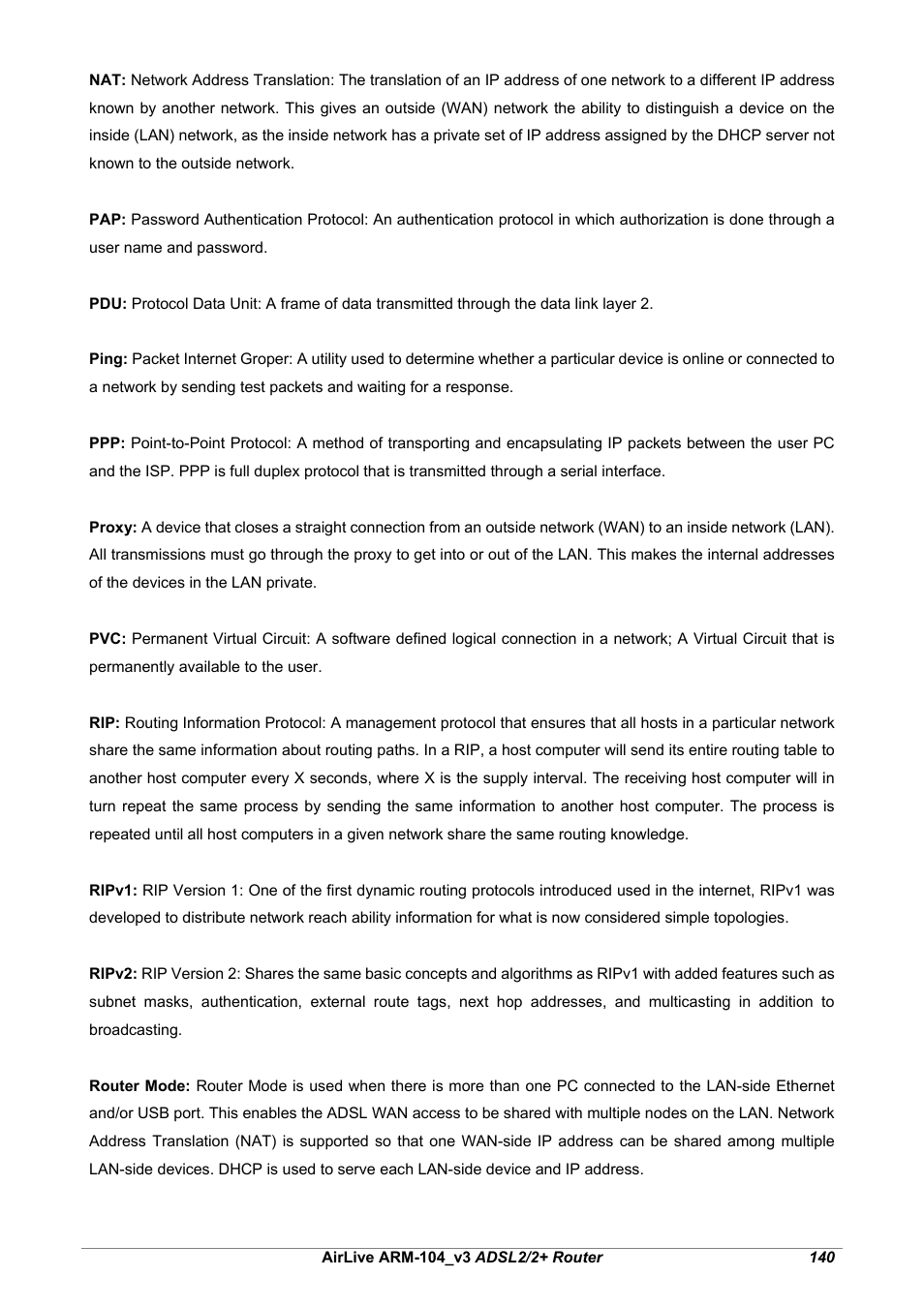 AirLive ARM-104 v3 User Manual | Page 146 / 148