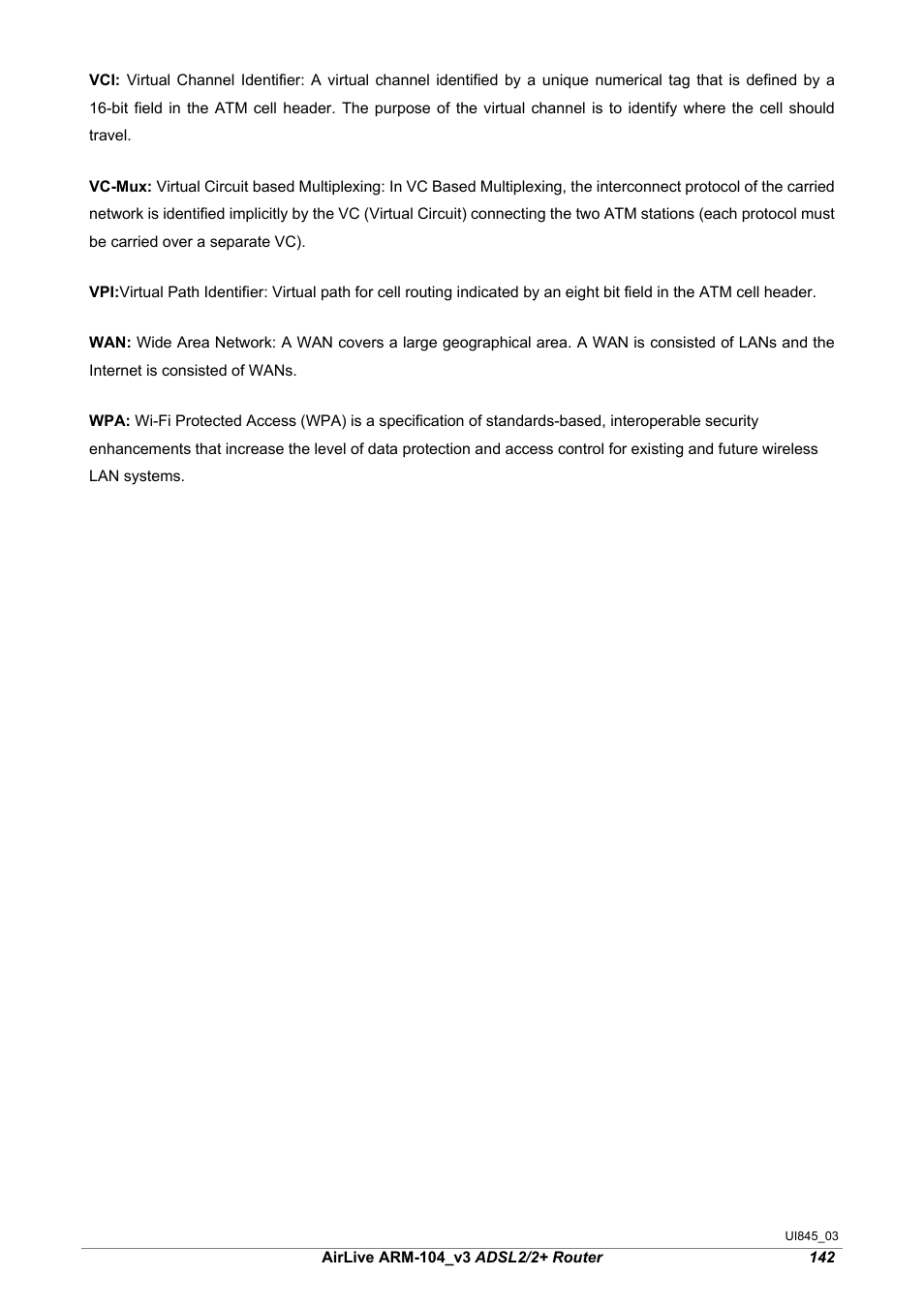 AirLive ARM-104 v3 User Manual | Page 148 / 148