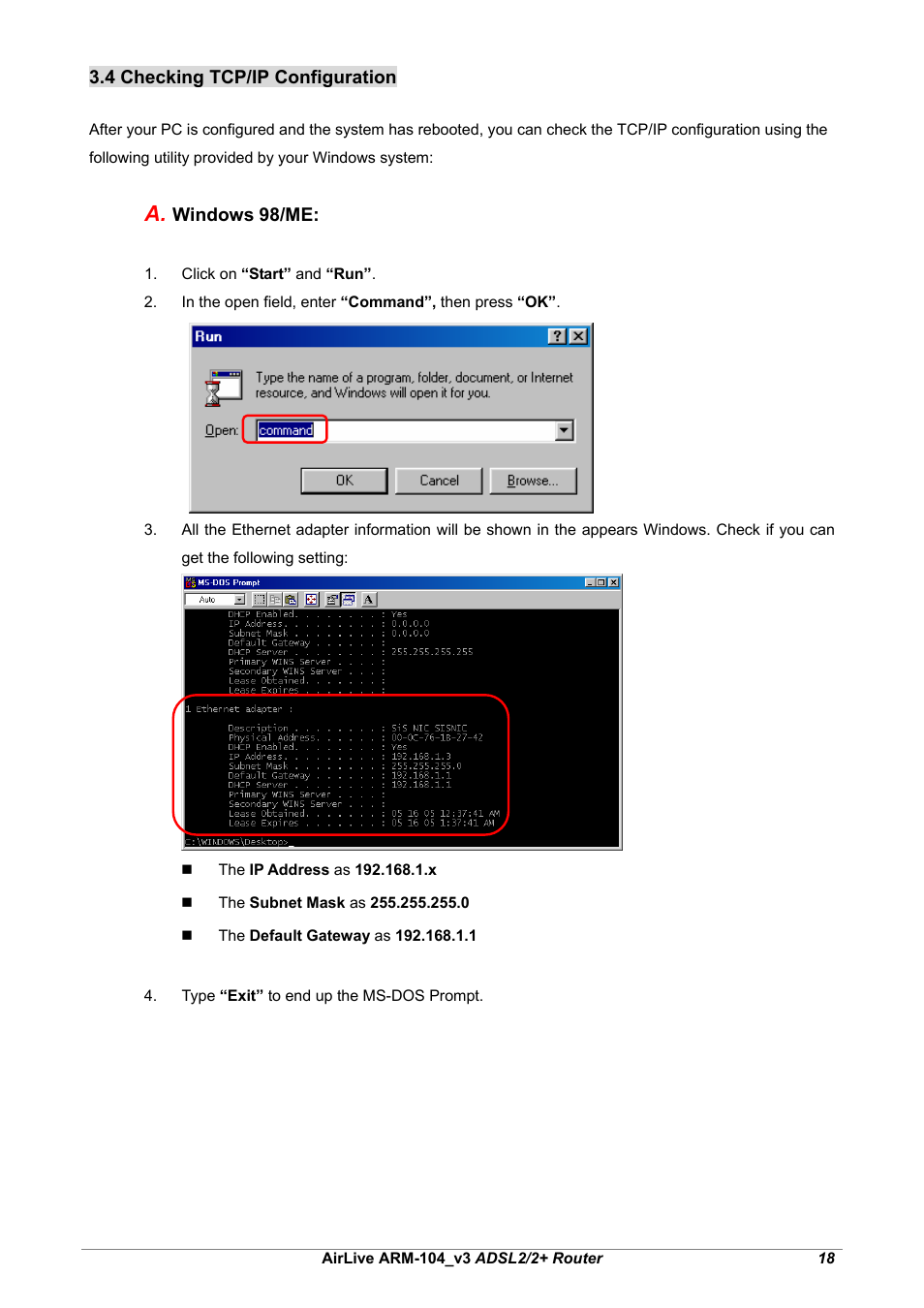 AirLive ARM-104 v3 User Manual | Page 24 / 148