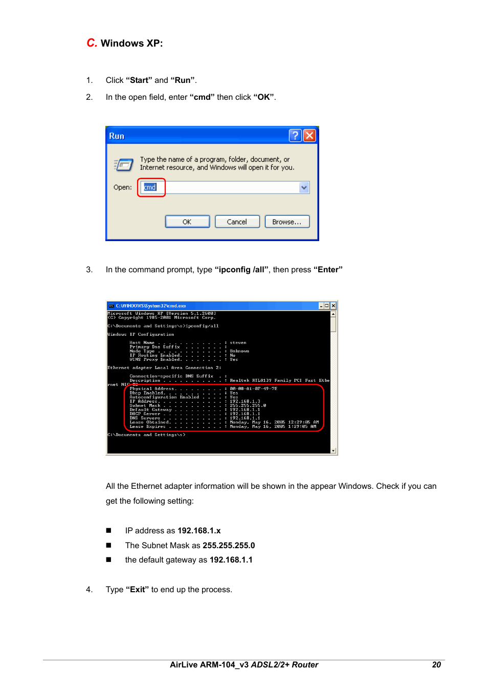 AirLive ARM-104 v3 User Manual | Page 26 / 148
