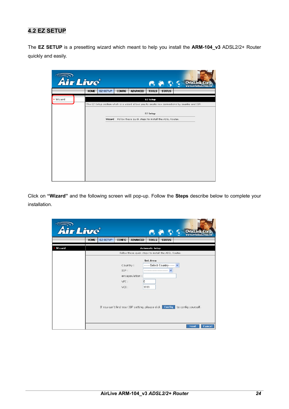 AirLive ARM-104 v3 User Manual | Page 30 / 148