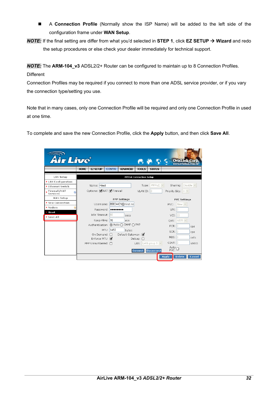 AirLive ARM-104 v3 User Manual | Page 38 / 148