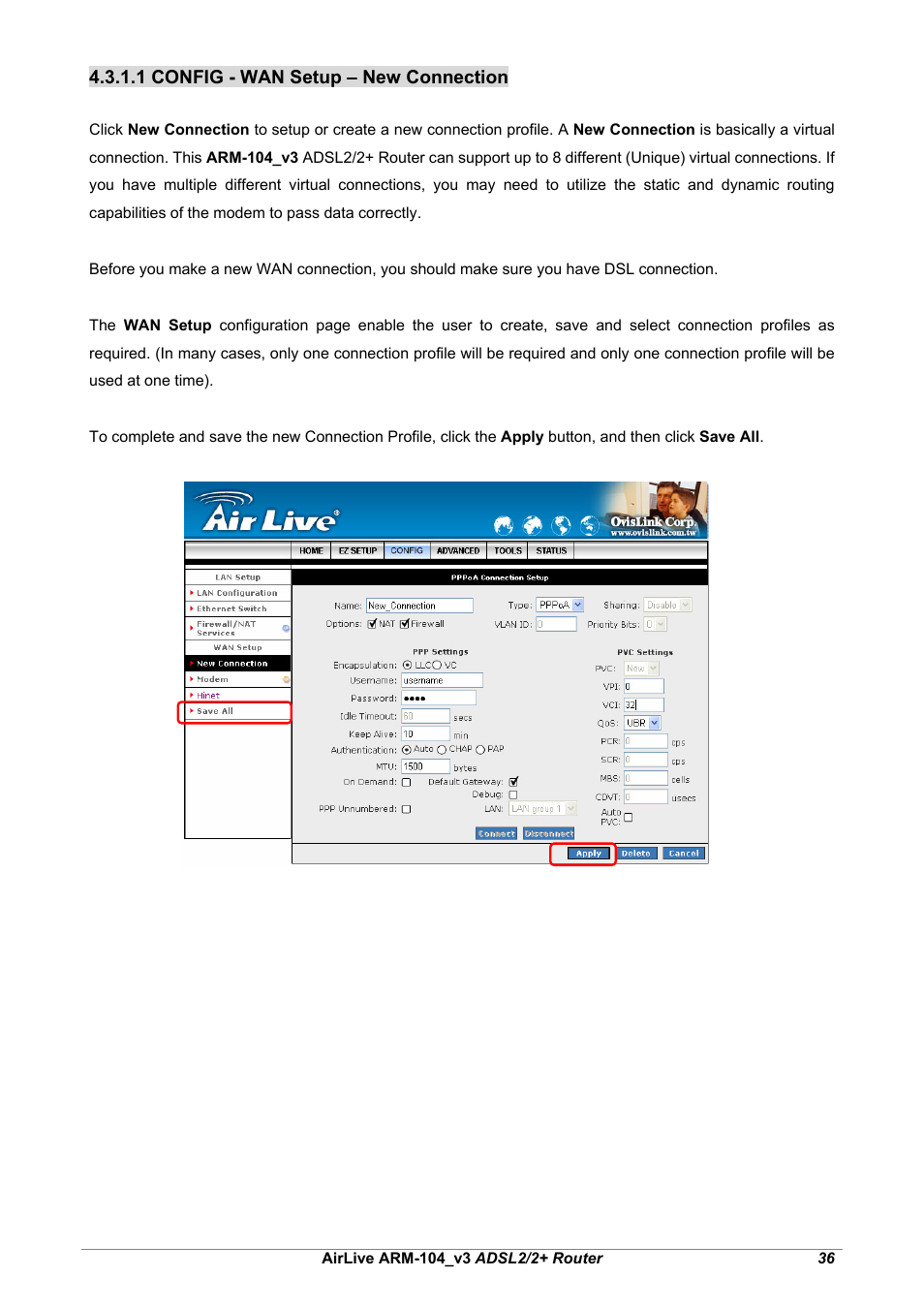 AirLive ARM-104 v3 User Manual | Page 42 / 148