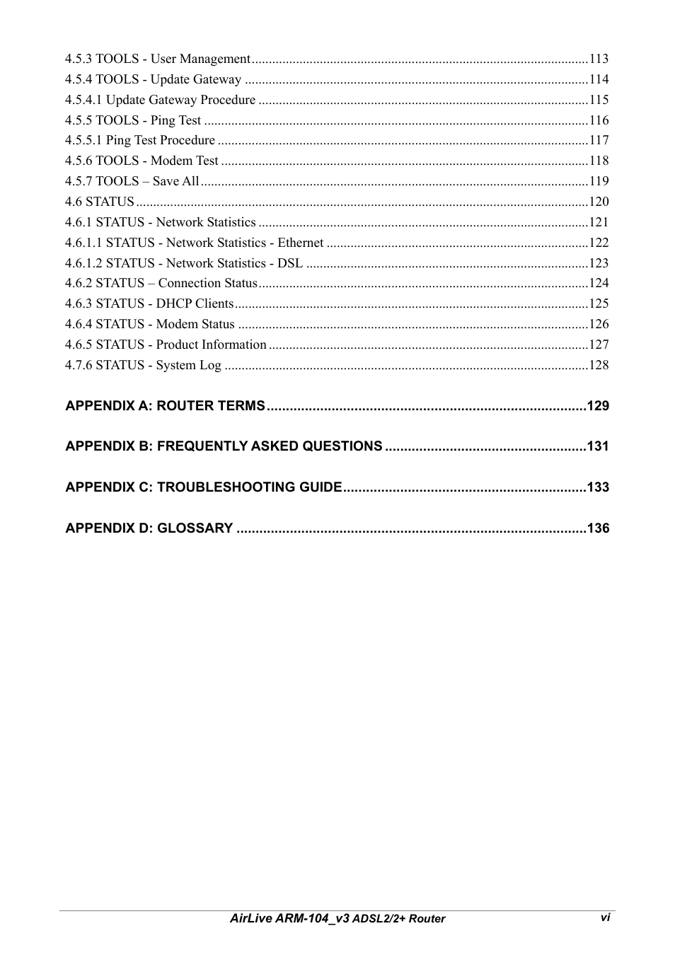AirLive ARM-104 v3 User Manual | Page 6 / 148