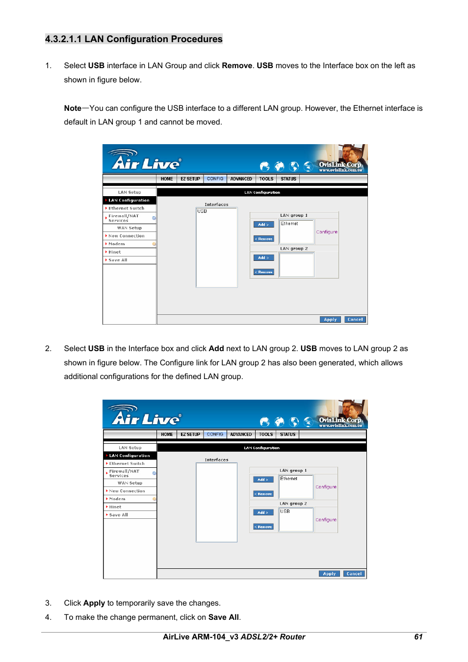AirLive ARM-104 v3 User Manual | Page 67 / 148