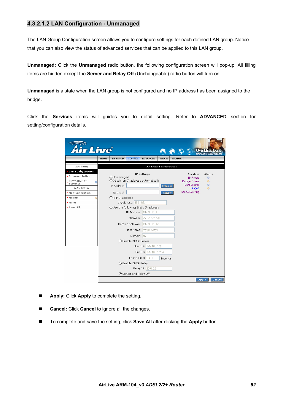 AirLive ARM-104 v3 User Manual | Page 68 / 148