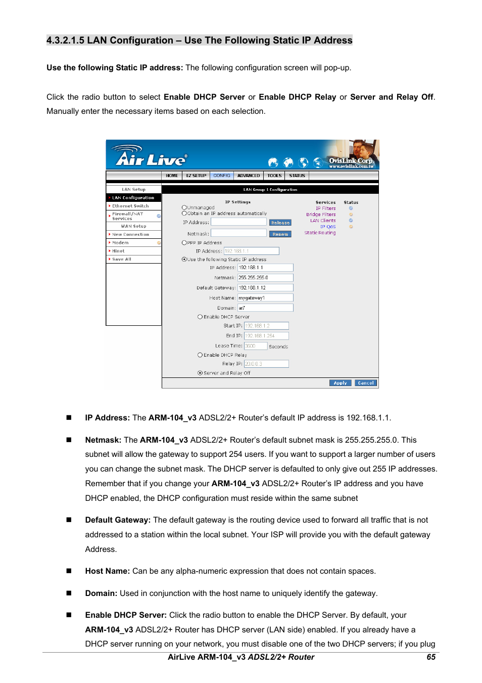 AirLive ARM-104 v3 User Manual | Page 71 / 148