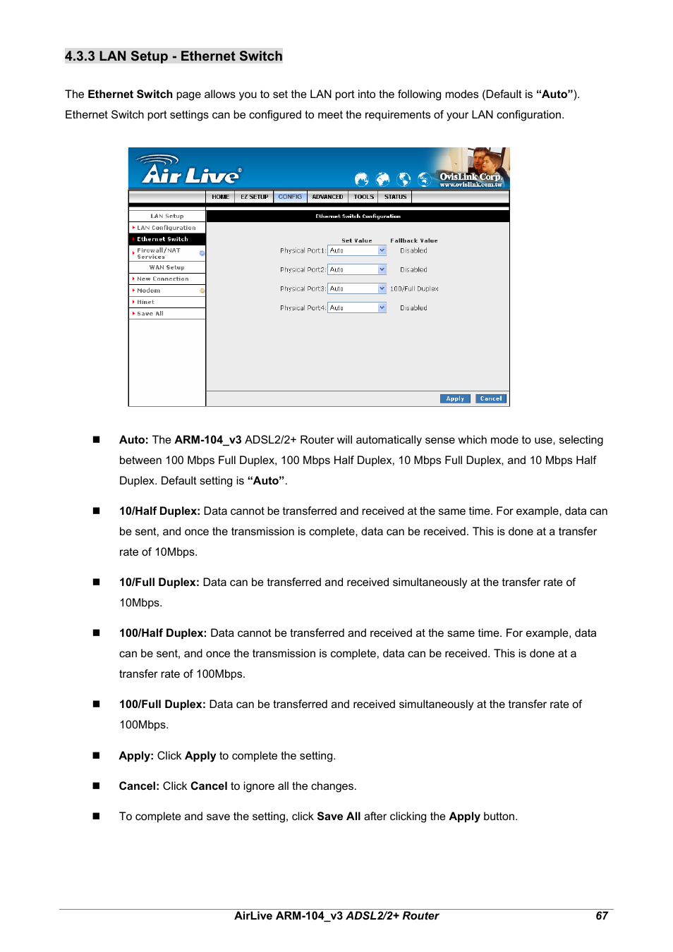 AirLive ARM-104 v3 User Manual | Page 73 / 148