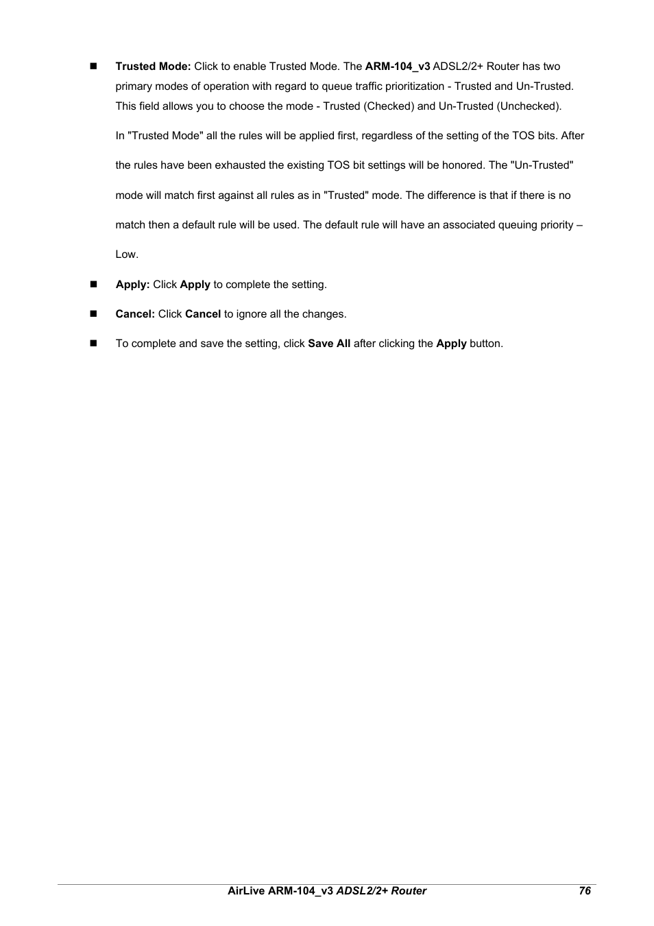 AirLive ARM-104 v3 User Manual | Page 82 / 148