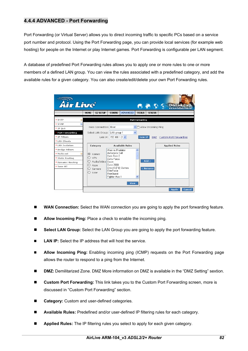 AirLive ARM-104 v3 User Manual | Page 88 / 148