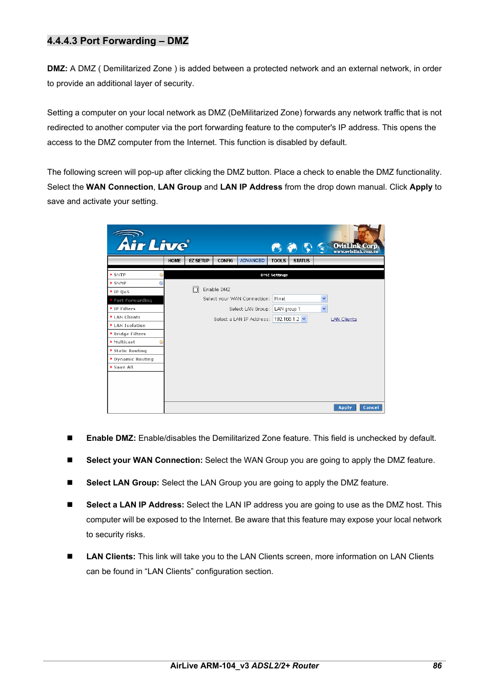 AirLive ARM-104 v3 User Manual | Page 92 / 148