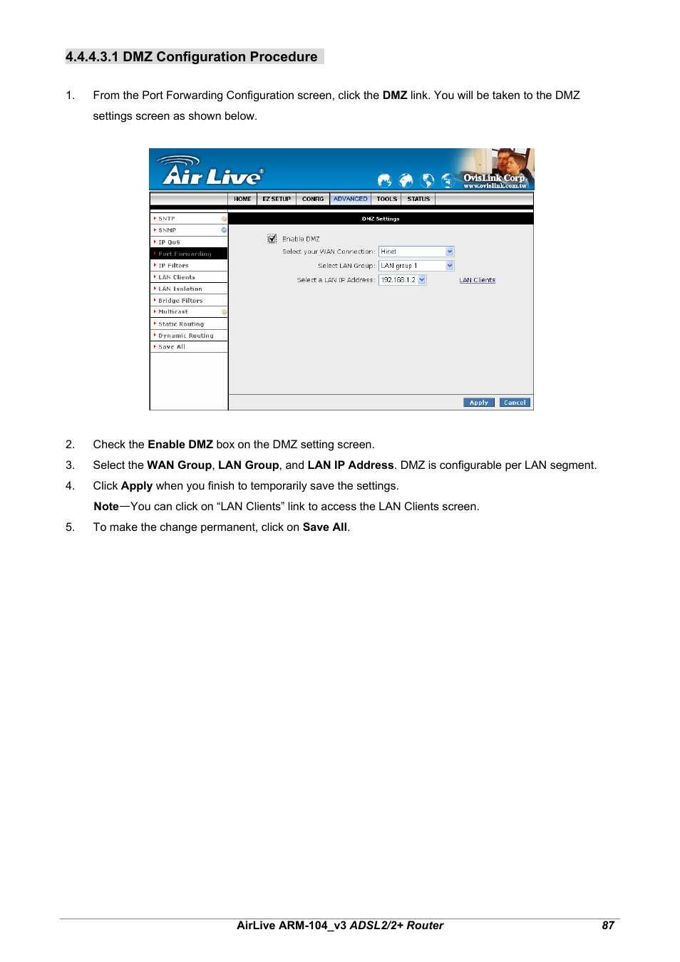AirLive ARM-104 v3 User Manual | Page 93 / 148