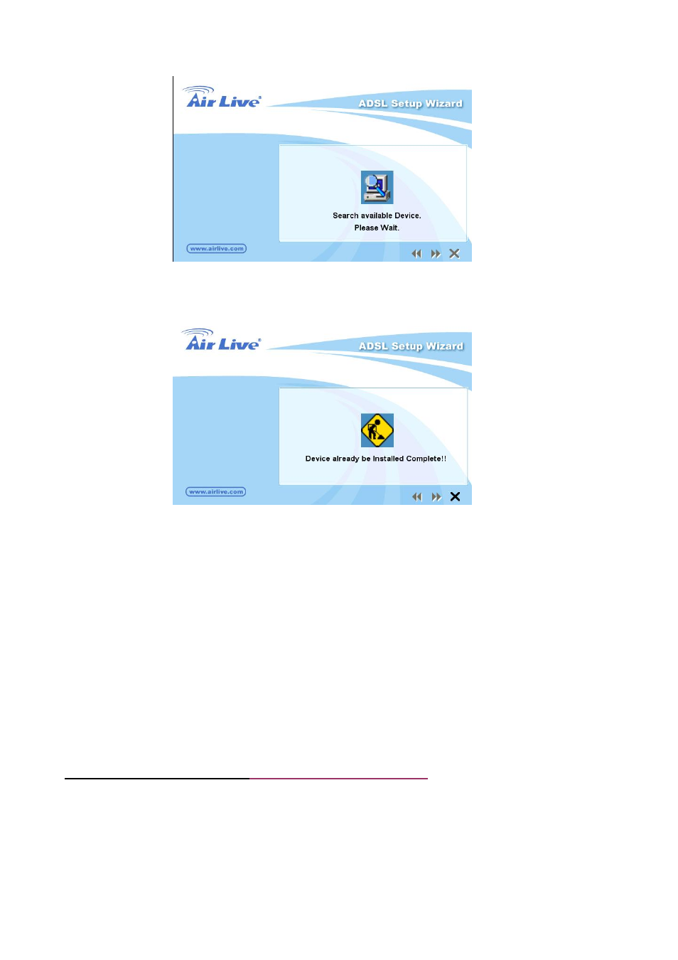 2 setup adsl2+ router via ethernet cable, 3 setup adsl2+ router via usb cable | AirLive ARM-201 User Manual | Page 16 / 81