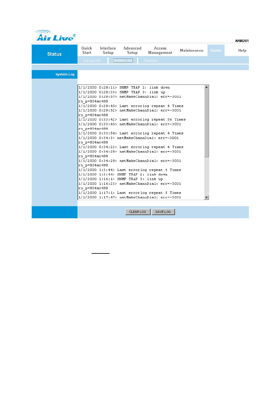 3 statistic | AirLive ARM-201 User Manual | Page 76 / 81