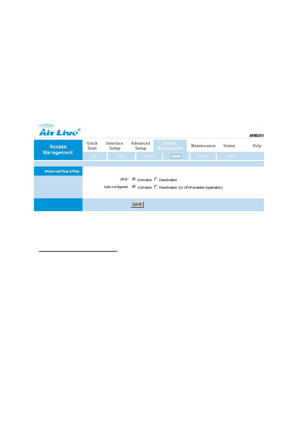 4 upnp, 5 ddns | AirLive ARM-201E User Manual | Page 47 / 60