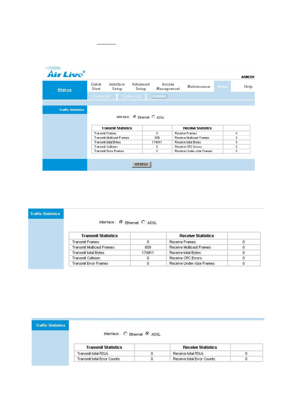 3 statistic | AirLive ARM-201E User Manual | Page 56 / 60