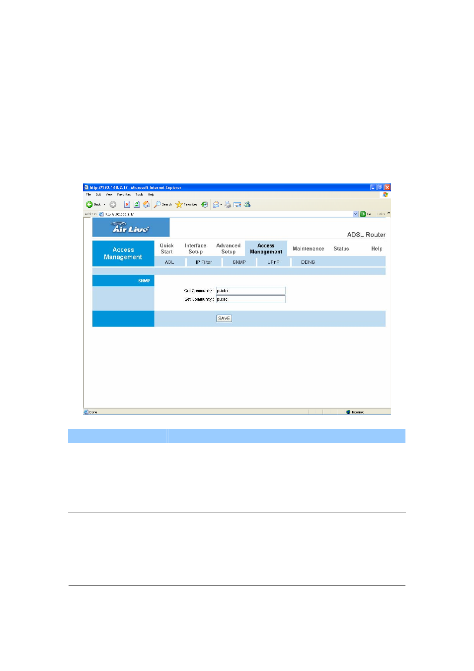 Snmp | AirLive ARM-204 User Manual | Page 55 / 77