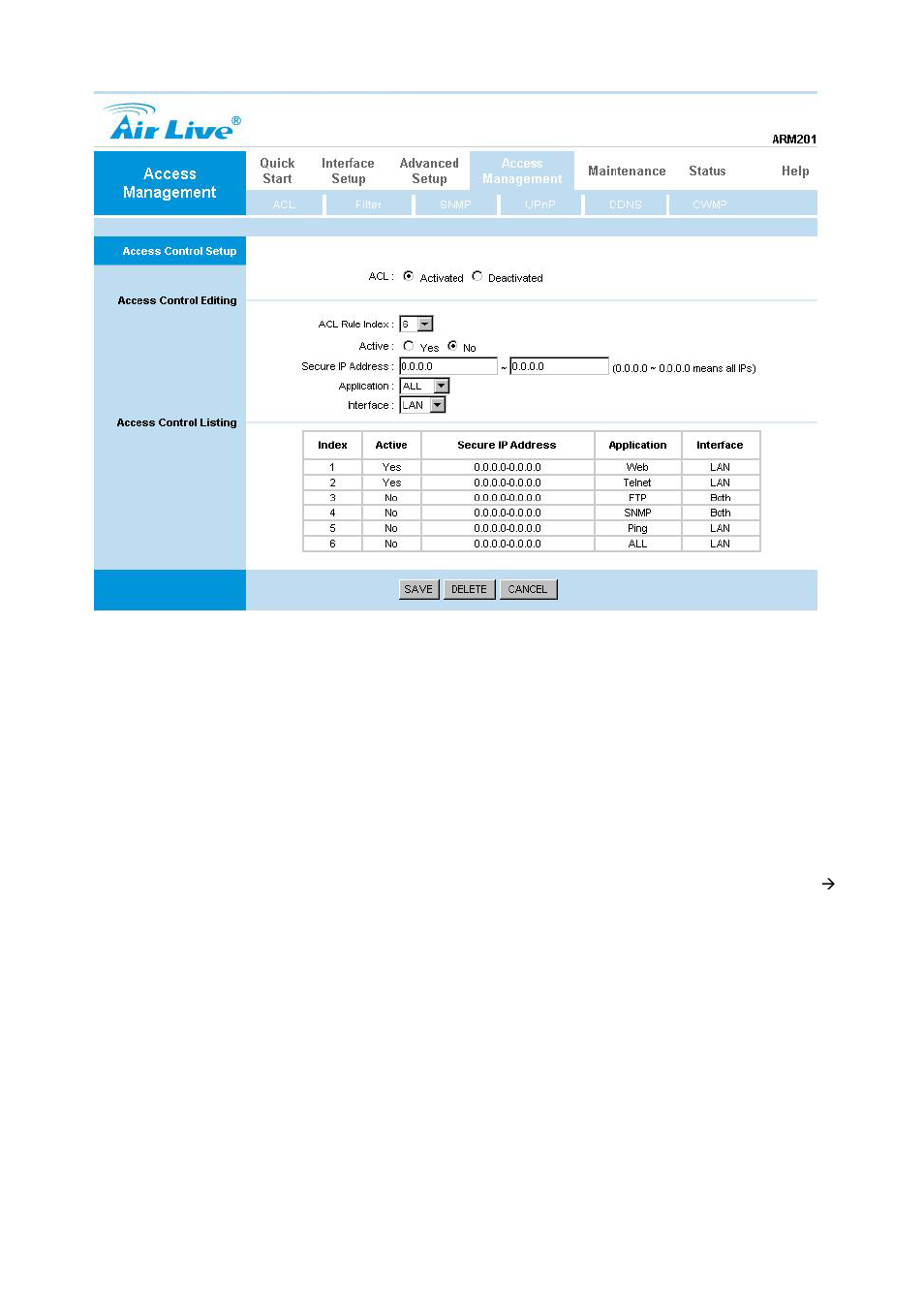 2 ip filter | AirLive ARM-204 v2 User Manual | Page 60 / 77