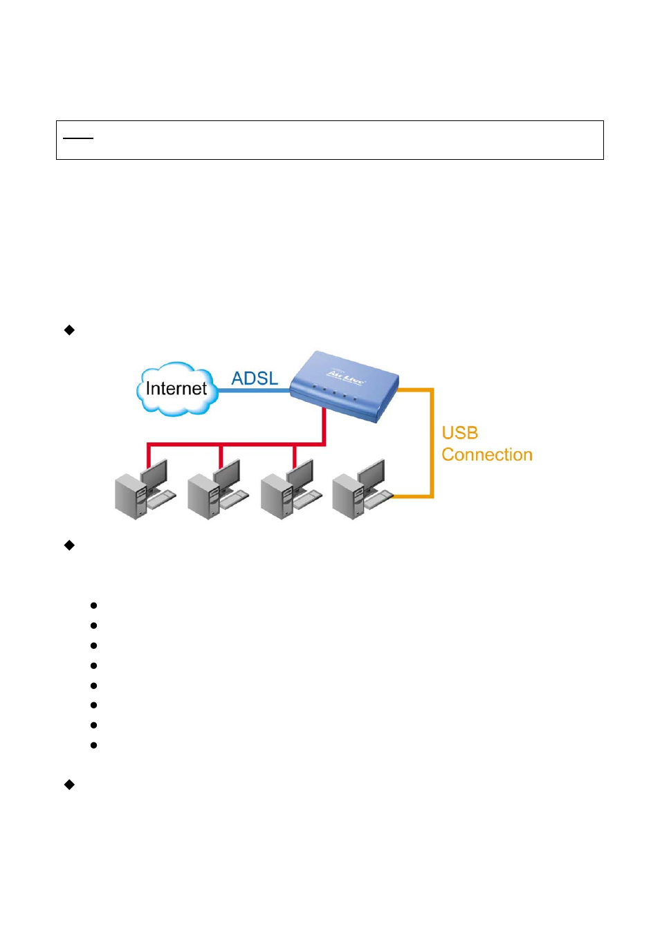 Chapter 1: introduction, 1 introduction to this adsl2+ router, 2 product features | Ntroduction to this, Adsl2, Router, Roduct, Eatures | AirLive ARM-204 v2 User Manual | Page 7 / 77