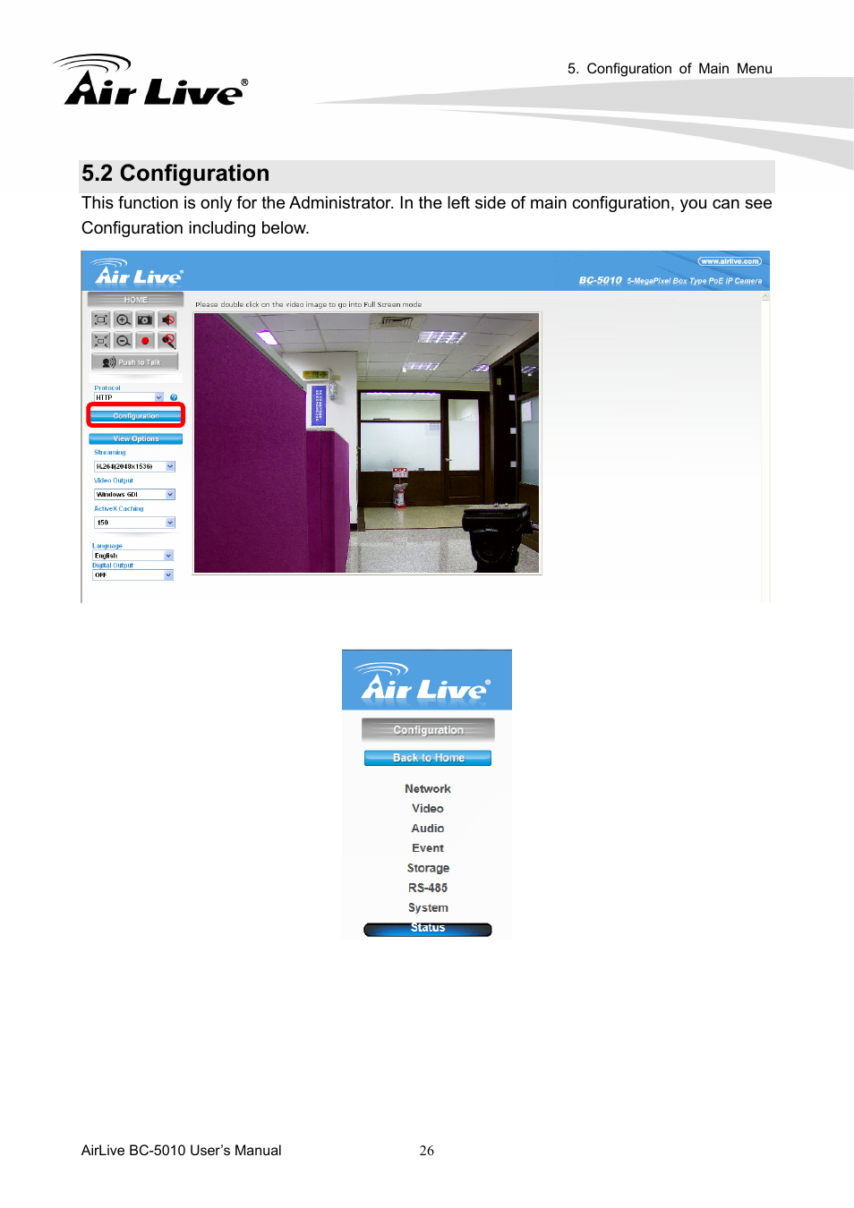 2 configuration | AirLive BC-5010 User Manual | Page 32 / 82